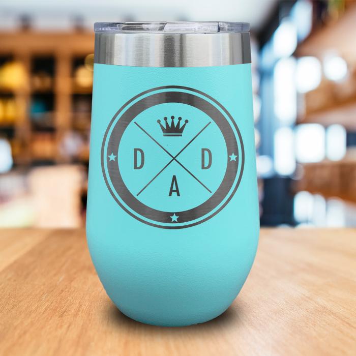 Dad Vintage Engraved Wine Tumbler