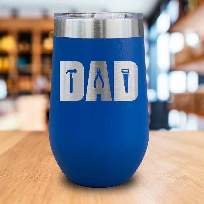 Dad Tools Engraved Wine Tumbler