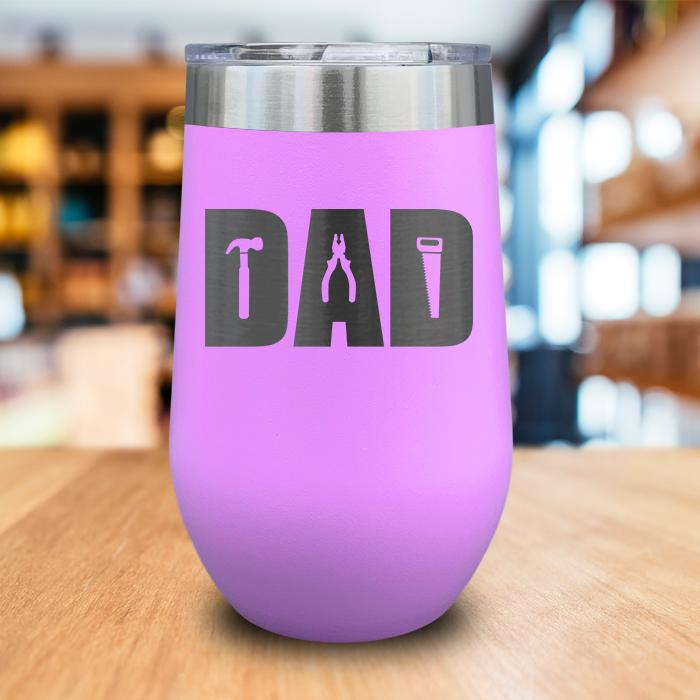 Dad Tools Engraved Wine Tumbler