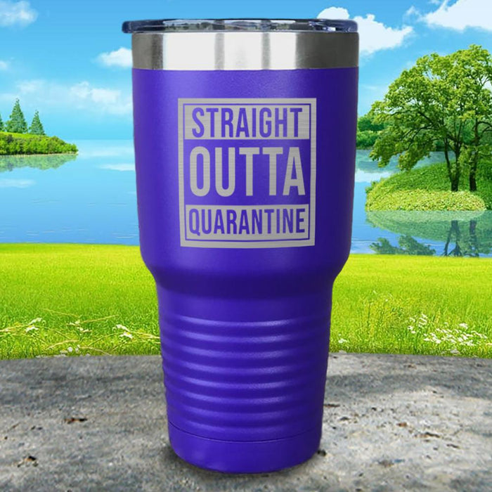 Straight Outta Quarantine Engraved Tumbler