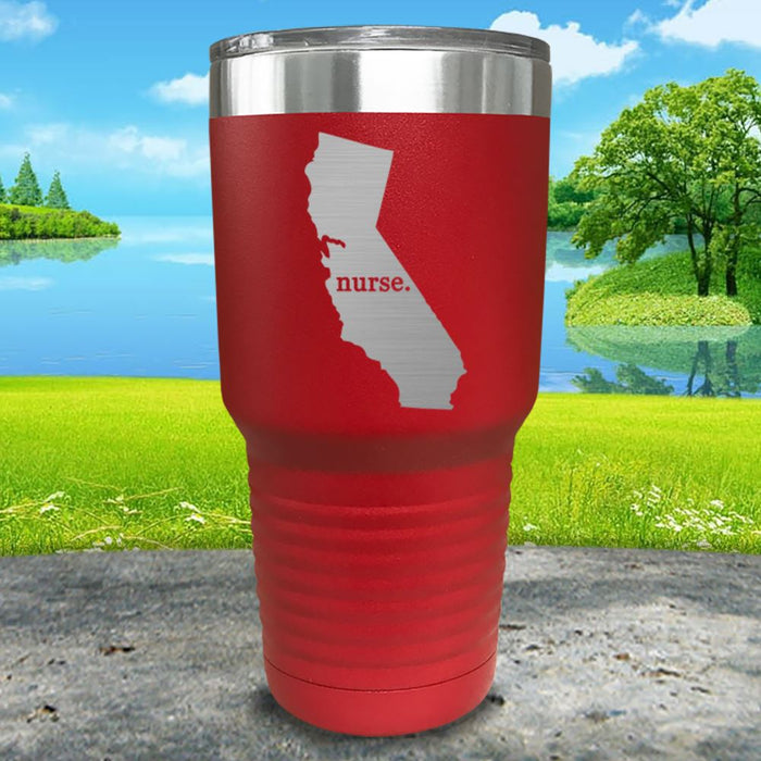 Nurse California Premium Laser Engraved Tumbler