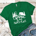 Camping Is My Happy Place 2 Premium Tees T-Shirts CustomCat Kelly Green X-Small 