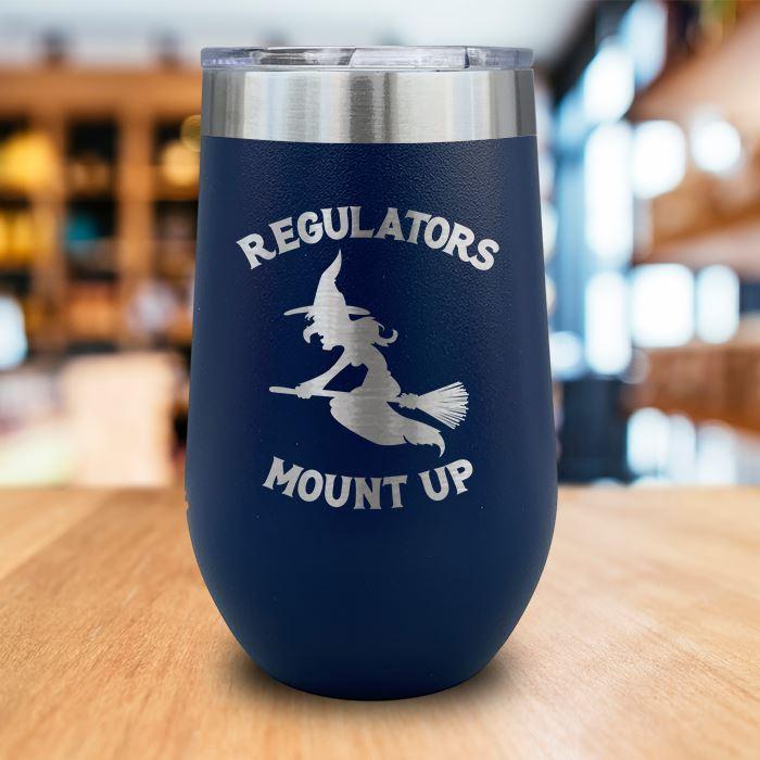 Regulators Mount Up Engraved Wine Tumbler LemonsAreBlue 16oz Wine Tumbler Navy 