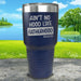 Ain't No Hood Like Fatherhood Engraved Tumbler Tumbler ZLAZER 30oz Tumbler Navy 