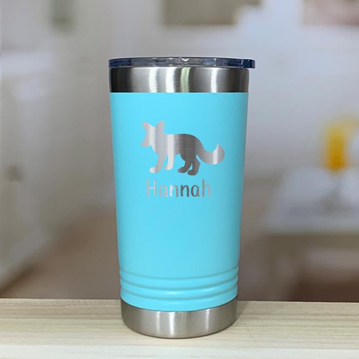 Personalized Fox Kids Engraved Tumbler