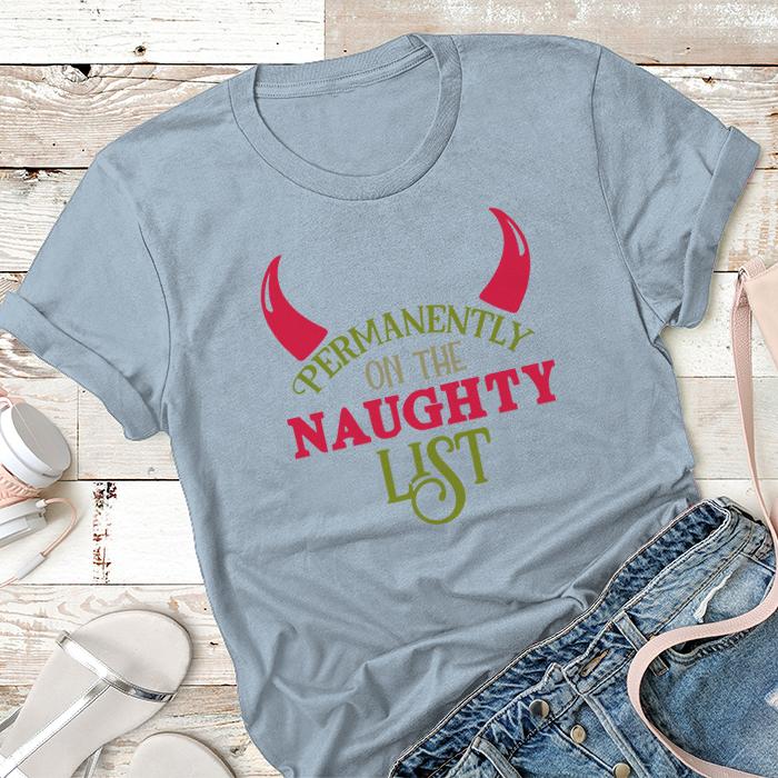 Permanently On The Naughty List Premium Tee