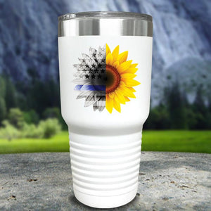 Thin Blue Line Color Printed Tumbler