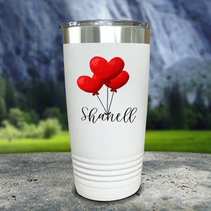 Heart Balloon Personalized Color Printed Tumblers