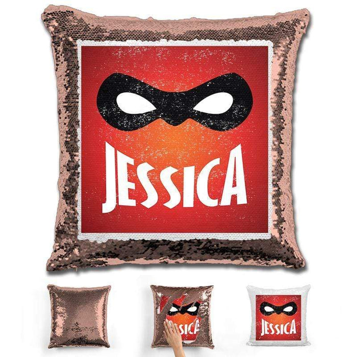 Super Personalized Magic Sequin Pillow Pillow GLAM Rose Gold 