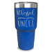 Blessed Uncle Engraved Tumbler Engraved Tumbler ZLAZER 30oz Tumbler Lemon Blue 