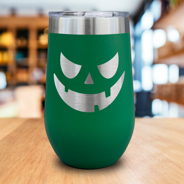 Jack O Lantern Engraved Wine Tumbler