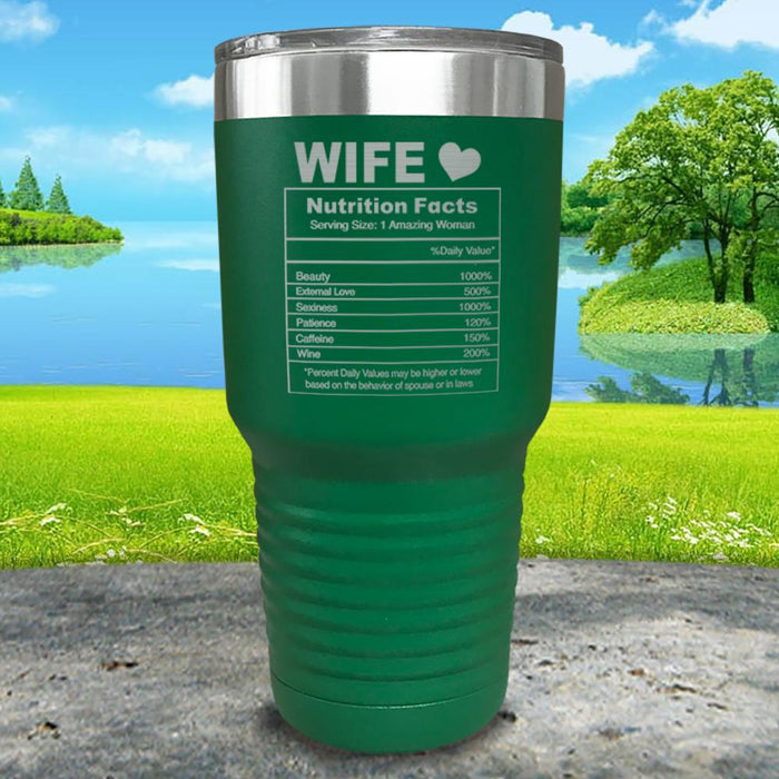 Nutrition Facts Engraved Tumbler