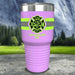 Personalized Firefighter FULL Wrap Color Printed Tumblers Tumbler ZLAZER 30oz Tumbler Lavender 