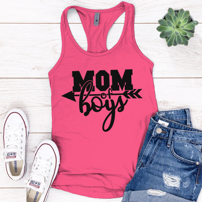 Mom Of Boys Arrow Premium Tank Top