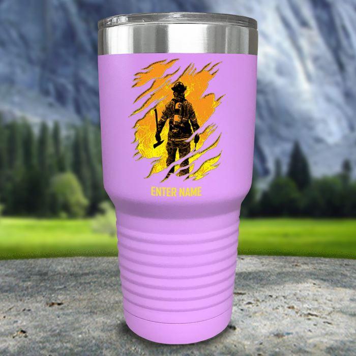 Personalized Into The Inferno Color Printed Tumblers Tumbler ZLAZER 30oz Tumbler Lavender 