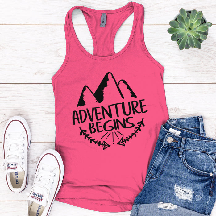 Adventure Begins Premium Tank Top