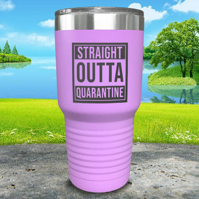 Straight Outta Quarantine Engraved Tumbler