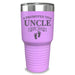 Promoted To Uncle Footprint (CUSTOM) With Date Engraved Tumblers Engraved Tumbler ZLAZER 30oz Tumbler Lavender 