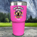 Personalized Pit Bull Mom Color Printed Tumblers Tumbler ZLAZER 30oz Tumbler Pink 