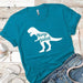 Mamasaurus Premium Tees T-Shirts CustomCat Turquoise X-Small 