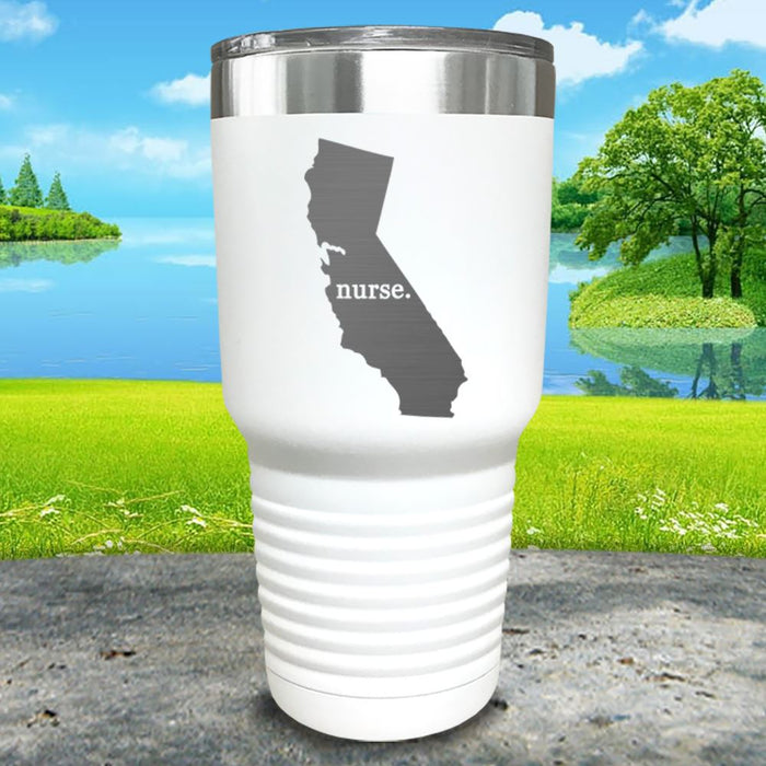 Nurse California Premium Laser Engraved Tumbler