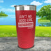 Ain't No Hood Like Fatherhood Engraved Tumbler Tumbler ZLAZER 20oz Tumbler Red 