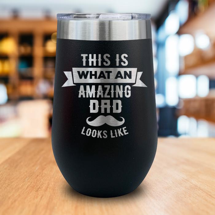 Amazing Dad Engraved Wine Tumbler