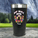 Personalized Pit Bull Mom Color Printed Tumblers Tumbler ZLAZER 20oz Tumbler Black 