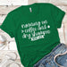 Running On Coffee Premium Tees T-Shirts CustomCat Kelly Green X-Small 