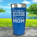 World's Greatest Mom Engraved Tumbler Tumbler ZLAZER 20oz Tumbler Blue 