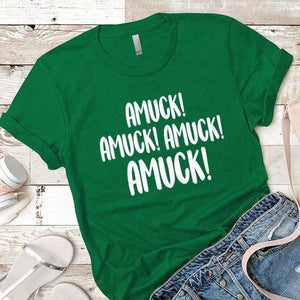Amuck Premium Tees T-Shirts CustomCat Kelly Green X-Small 