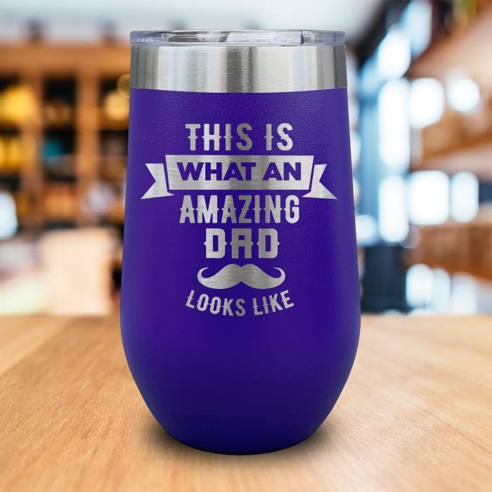 Amazing Dad Engraved Wine Tumbler