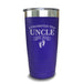 Promoted To Uncle Footprint (CUSTOM) With Date Engraved Tumblers Engraved Tumbler ZLAZER 