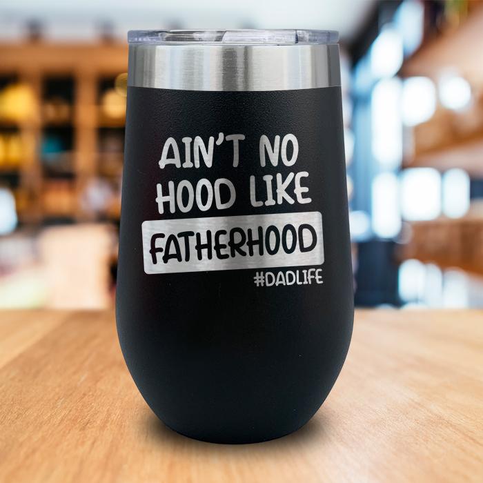 Fatherhood Engraved Wine Tumbler