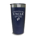 Promoted To Uncle Footprint (CUSTOM) With Date Engraved Tumblers Engraved Tumbler ZLAZER 20oz Tumbler Navy 