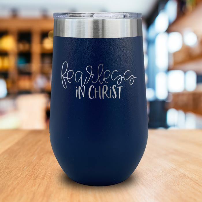 Fearless In Christ Engraved Wine Tumbler