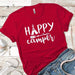 Happy Camper 2 Premium Tees T-Shirts CustomCat Red X-Small 