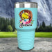 CUSTOM Softball Glove Color Printed Tumblers Tumbler Nocturnal Coatings 30oz Tumbler Mint 