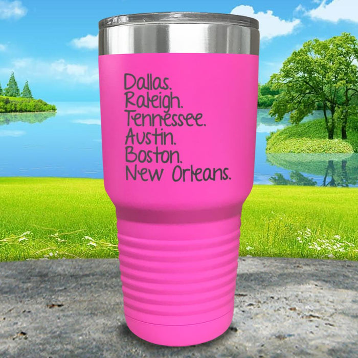 Dallas Raleigh Tennessee Engraved Tumbler