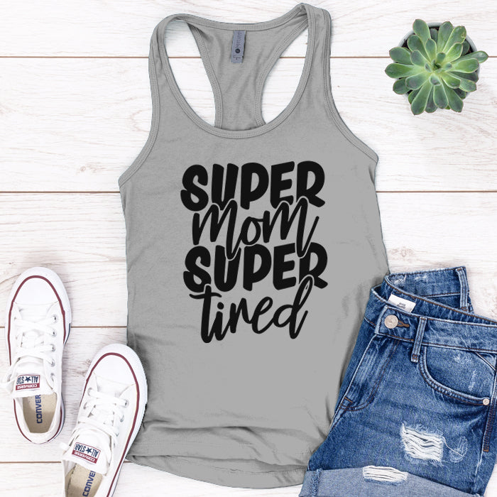 Super Mom Super Tired Premium Tank Top