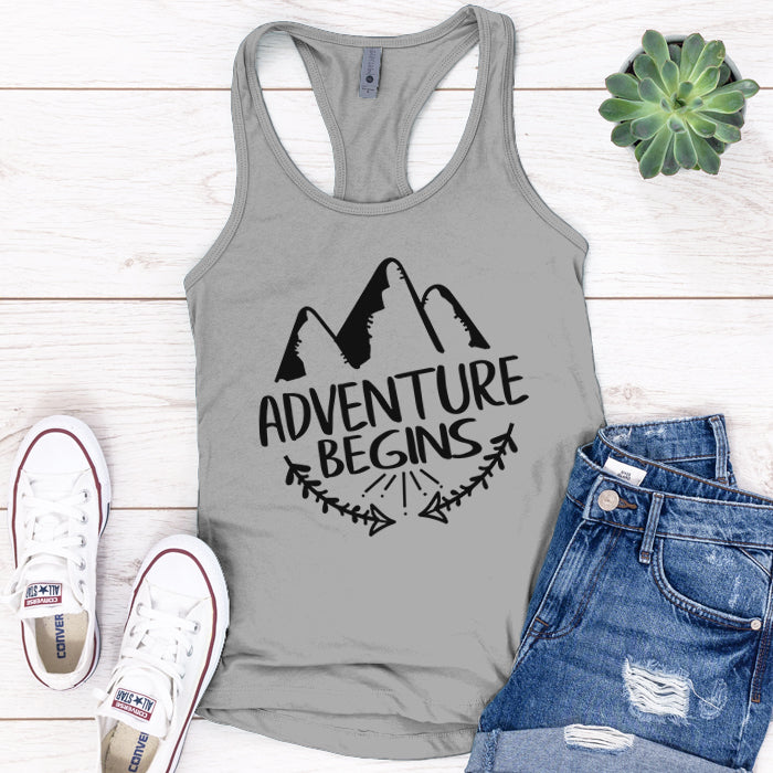 Adventure Begins Premium Tank Top