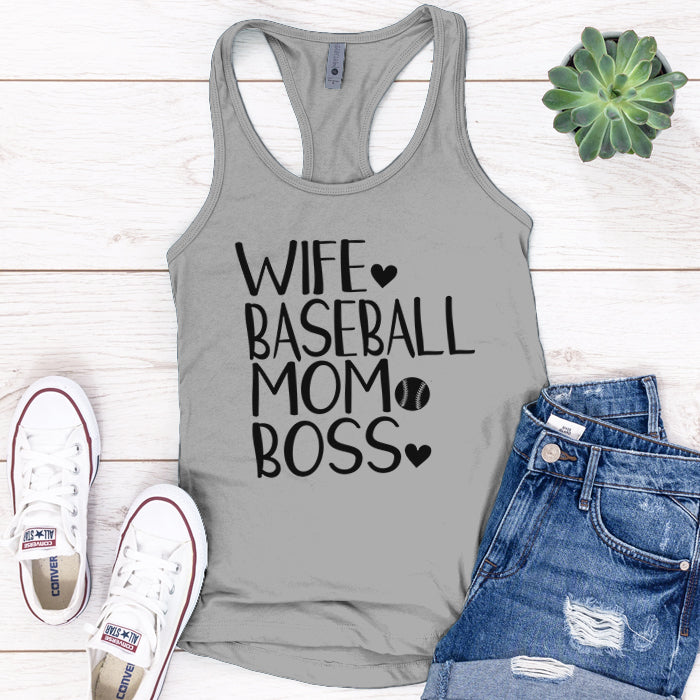 Wife Baseball Mom Boss Premium Tank Top