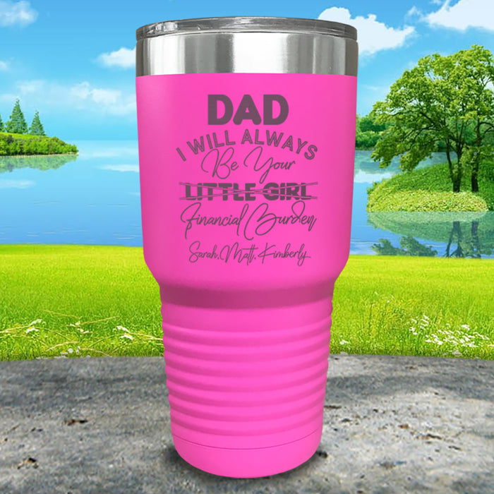 Dad Financial Burden Personalized Engraved Tumbler