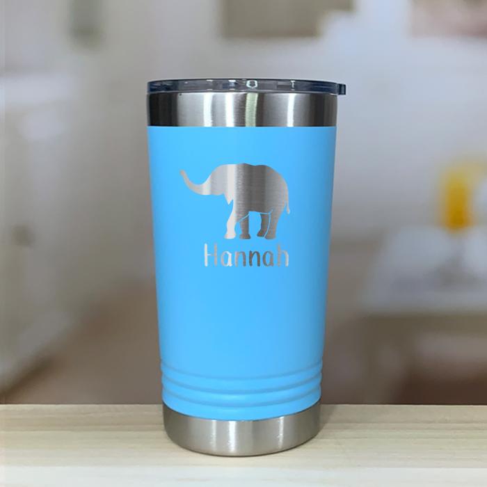 Personalized Elephant Kids Engraved Tumbler