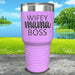 Wifey Mama Boss Engraved Tumblers Tumbler ZLAZER 30oz Tumbler Lavender 