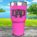 Dad Engraved Tumbler Tumbler ZLAZER 30oz Tumbler Pink 