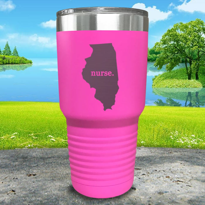 Nurse Illinois Premium Laser Engraved Tumbler