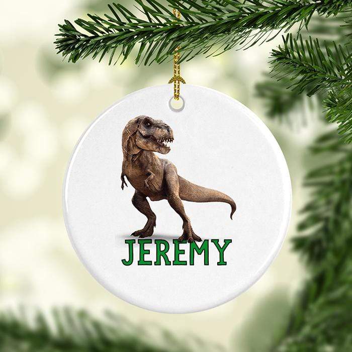 T-Rex Personalized Ceramic Ornaments