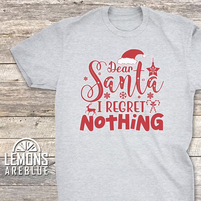 Dear Santa I Regret Nothing Premium Tee