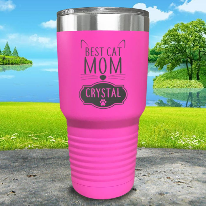 Best Cat Mom Personalized Engraved Tumbler